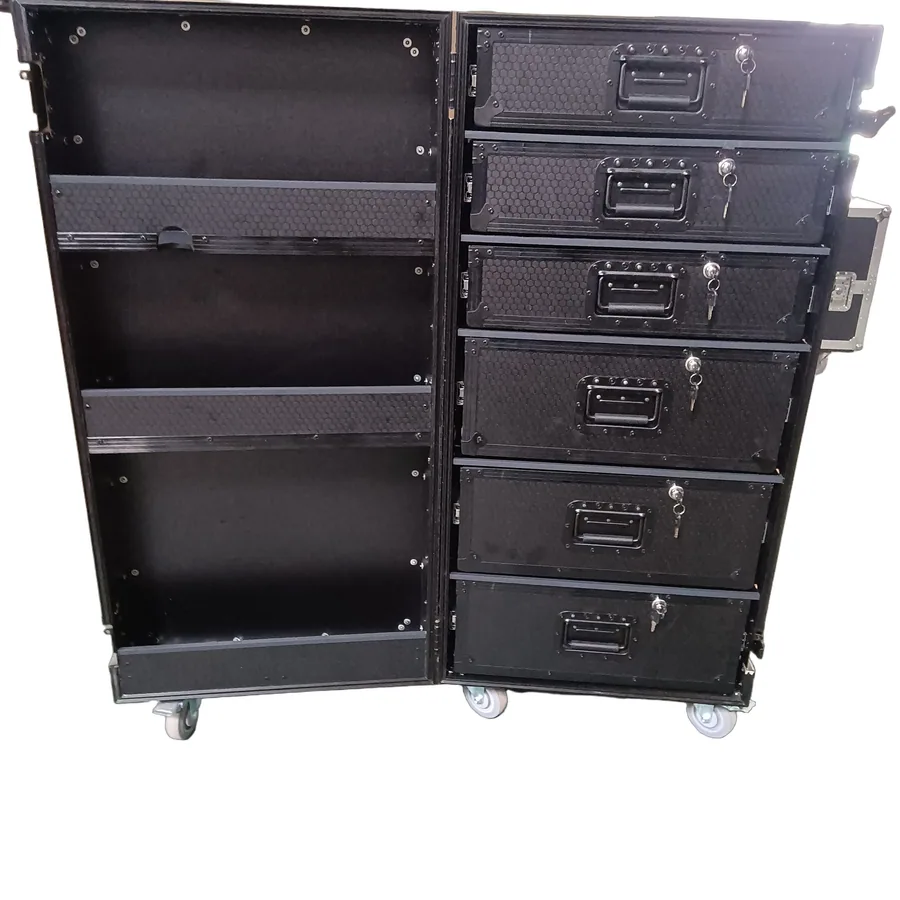 flight case workbox with drawers